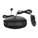 Digital Car LED Clock Thermometers Voltmeter Time Alarm Backlight Outdoor Indoor