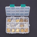 150Pcs Durable  Alloy Love Shaped Mixed Hearts Necklace Pendant  for Earrings