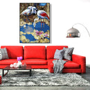 Painting By Numbers Frameless DIY Drinking Crane Hand Painted Artwork Craft