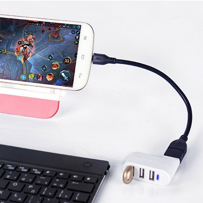 High Quality For Laptop For PC Hub USB Rotate Splitter Mini Adapter 3 Ports