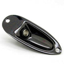 Black Boat Style 1/4inch Guitar Pickup Output Input Jack Plug Socket For Fd