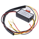 1Pc drl controller auto car led daytime running light relay harness dimmer gN