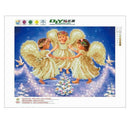 DIY 5D Diamond Painting Happy Angels Cross Stitch Kit for Kids Bedroom Wall