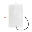 2pcs Carbon Fiber 12V Car Heated Seat Pads Covers Seat Warmer Mats for Winter