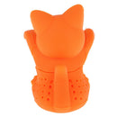 Orange Cat Loose Leaf Silicone Tea Steeper Ball Strainer Diffuser