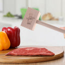 Wooden double sided beef steak mallet meat tenderizer kitchen hammer pounde FT