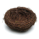 2x Brown Rattan Bird Nest Photo Props Garden Ornament Holiday Decoration