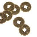 50pcs Feng Shui Coins Ancient Chinese I Ching Coins For Health Wealth Charm