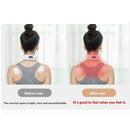 Electric Pulse Back Neck Massager Far Infrared Heating Pain Relief Tool