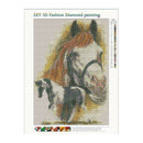 5D DIY Full Drill Diamond Painting Horse Cross Stitch Embroidery Kit (E)