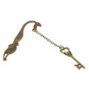 Bronze Tone Metal Key Mermaid Shaped Pendent Page Tag Bookmark G3O6
