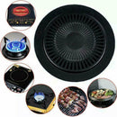 Smokeless Indoor Stovetop BBQ Grill Tray Barbecue House Gas Stove Portable Z8C2