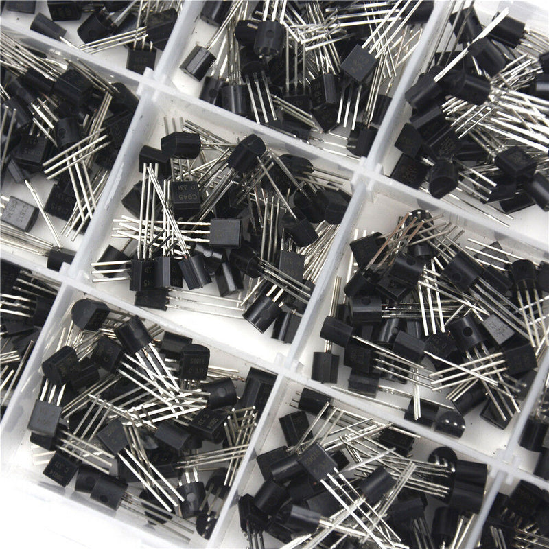 New 600Pcs (15 Value x 40 Pcs)/set Transistor TO-92 Assortment Box Kit Gw