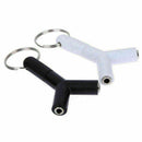 3.5MM 1 to 2 Double Earphone Headphone Splitter Cable Adapter Tool Plug Hom Q5H8