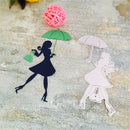 shopping girl cutting dies stencil diy scrapbooking album paper card embossing Z