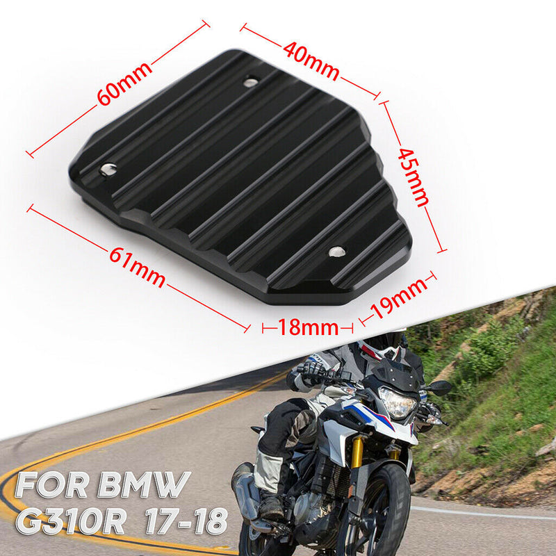 New High quality CNC Gray Kickstand Enlarger Pad For BMW G310R Motorbike
