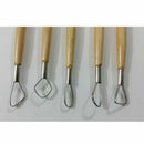 Metal Cutter Pottery Double-Ended Sculpting Tool Set 5 in 1 O8I7