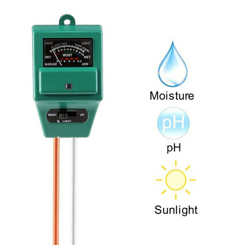Premium 3-in-1 Soil Tester Meter (Moisture, PH & Light) Suitable for
