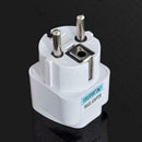 Portable UK/US/AU to EU European Power Socket Plug Conver Adapter mu For Tr E5T6