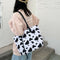 Milk Cow Print Women Shoulder Bags Ladies Large Capacity Handbag Daily Tote