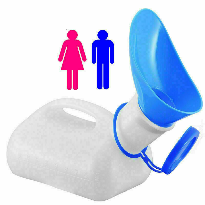 Portable Urine Pee Bottle Unisex Men Women 1000ML Urinal Storage C Travel T H8Z6