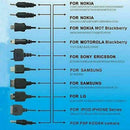 Cable 10 in 1 Multifunction USB Mobile Phone Charger Cords Charging Univers K1P3