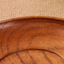Environmentally Friendly Solid Round Bowl Wooden Cutlery Dishes Home Kitche