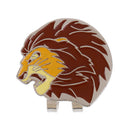 Durable Lion Head Golf Ball Marker with Magnetic Golf Hat Clip Golfer Gift