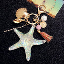 Cute Shell Key Chain Crystal Pendant Keyring Key chain Gift