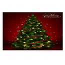 Christmas Tree Snowy Sky Wall Art Hanging Tapestry Dorm Bedspread Decor A