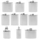 1oz 28ml With Key Chain Key Ring Liquor Stainless Steel Pocket Hip Flask