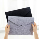Light Grey 1PC Simple A4 Big Capacity Document Bag Pad Business Briefcase F