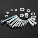 M3/M4/M5/M6 Galvanized Flat Screw Cross Head Bolt Nuts Washers Set Kit