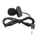 3.5mm Clip on Lapel External Lavalier Microphone for Cell Phone PC Laptop Pad