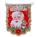 Cartoon Santa Claus Hanging Flags Noel Banner Pennant Christmas Decorations