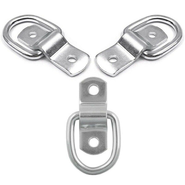 12 Pack D-Ring Tie Downs, 1/4 Inch D-Rings Anchor Lashing Ring For Loads On