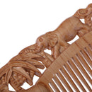 1X Wooden Comb Fine Tooth Handmade Hair Comb Anti Static Comb Hair Styling To Ew