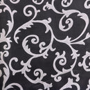 2Pcs Flocking Sheer Window Curtain Balcony Tulle Divider Panel White 1x2.8M