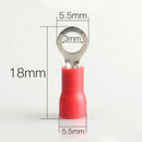200pcs RV1.25-3 O-type Pre Insulated Ring Crimp Terminal Connector BWJ
