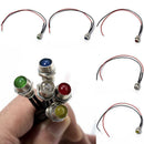 12V 8mm Car Boat LED Indicator Light Pilot Dash Dashboard Panel Warning Lamp