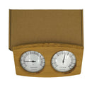 Modern Wooden Hygrothermograph - Thermometer & Hygrometer, Sauna