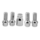 5x Iron Wheel Locking Bolts Fit for VW GOLF (M14x1.5) Radius Security Nuts