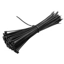 200pcs White Black Cable Wire Zip Tie Self Locking Nylon Cable Ties Strap