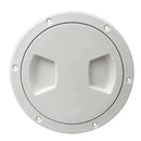 Durable Boat 5 inch Access Port Hatch Cover Twist Out Deck Plate, ABS Plastic