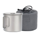 Titanium Cup 550Ml Ultralight Portable Pot Titanium Water Mug Cup For Outdo