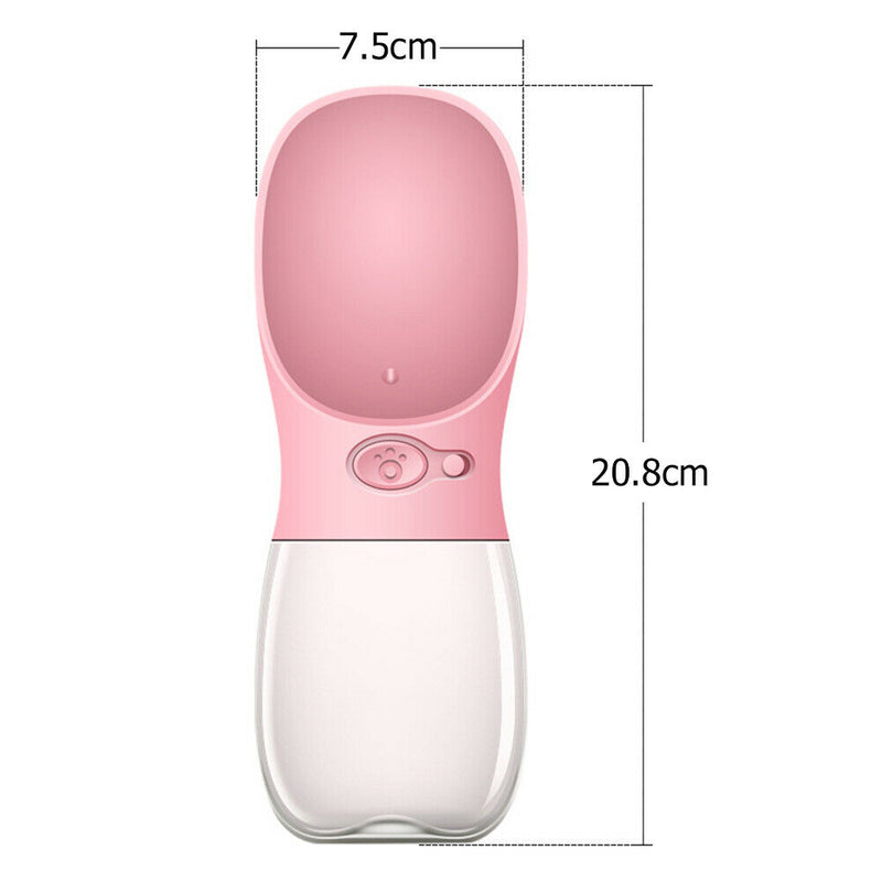 Pet Dog Cat Water Bottle Portable Travel Cups Outdoor Feeder Drinking Bowl A