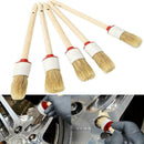 5Pcs/set Car Detailing Brush Boar Hair Vehicle Auto Clean For Wheel Interio O3N3