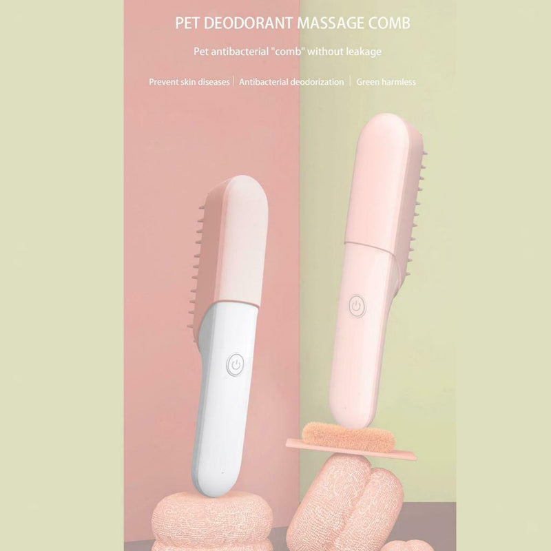 USB Dog Brush Cat Hair Brush Pet Grooming Deodorization Comb Odor Removal