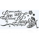 Live Laugh Love Family Home Quote Wall Stickers Art Room Removable Decals DIY N7