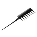 2 Pieces Pro Salon Dual Sides Plastic Foiling Comb Sectioning Dye Tint Brush